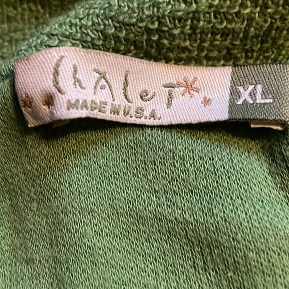 Chalet Green Knit Crop Jacket. L - Picture 2 of 4